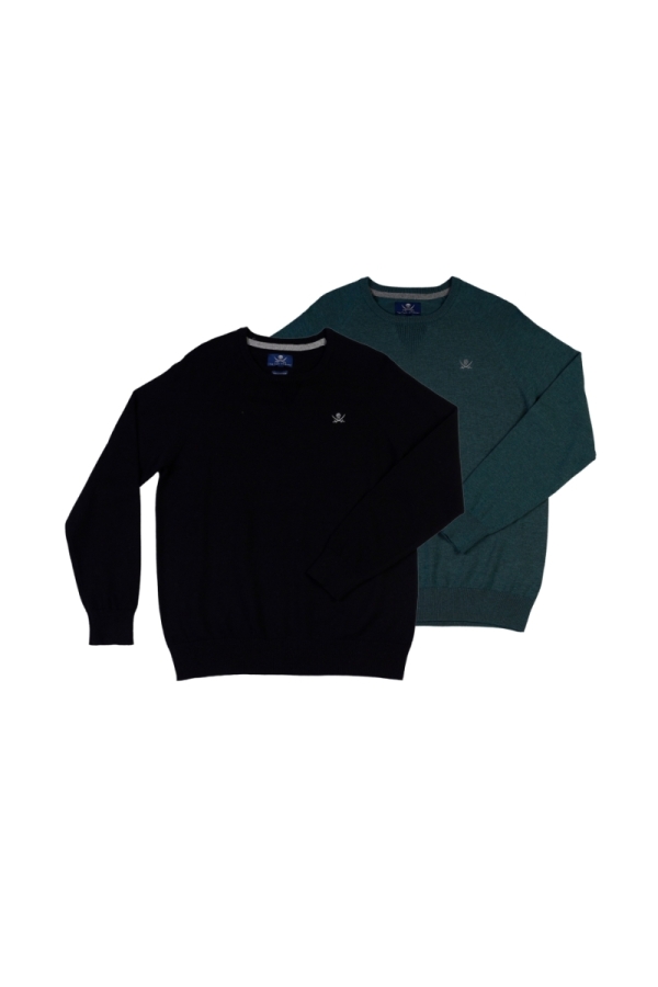 Pack 2 Jerseys Corner Hombre The Time Of Bocha QI1PK.JE Negro-Verde