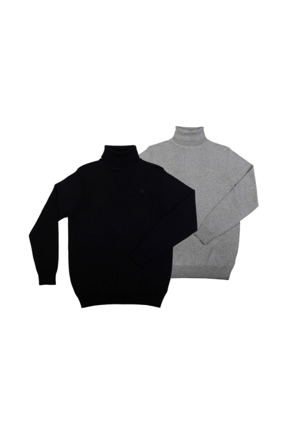 Pack 2 Jerseys Vuelto Hombre The Time Of Bocha QI1PK.JE Negro-Gris.Med