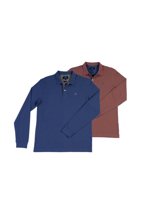 Pack 2 Polos Basic Hombre The Time Of Bocha QI1PK.PL Denim-Maquilla