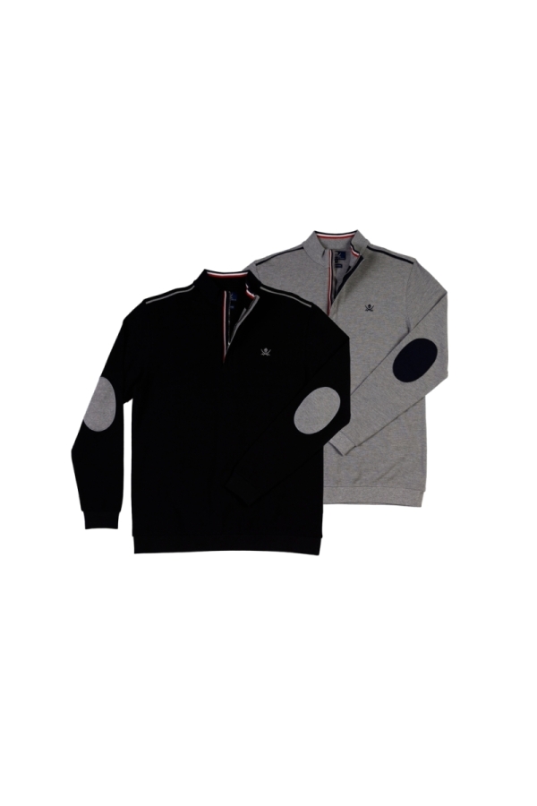 Pack 2 Polos Hierro M/L Hombre The Time Of Bocha QI1PK.PL Negro-Gris