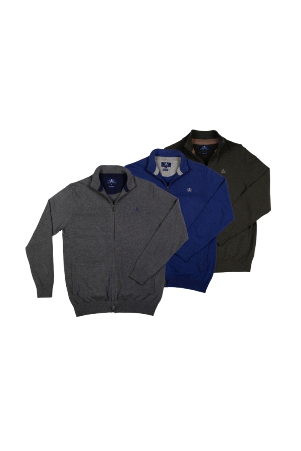 Pack 3 Rebecas  Hombre The Time Of Bocha QI1PK.RB Gris.Osc-Azul-V.Caza