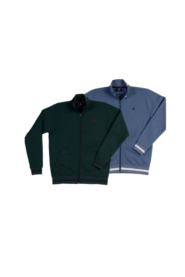 Pack 2 Sudaderas Cremallera Hombre The Time Of Bocha QI1PK.SUD V.Bot-Azul