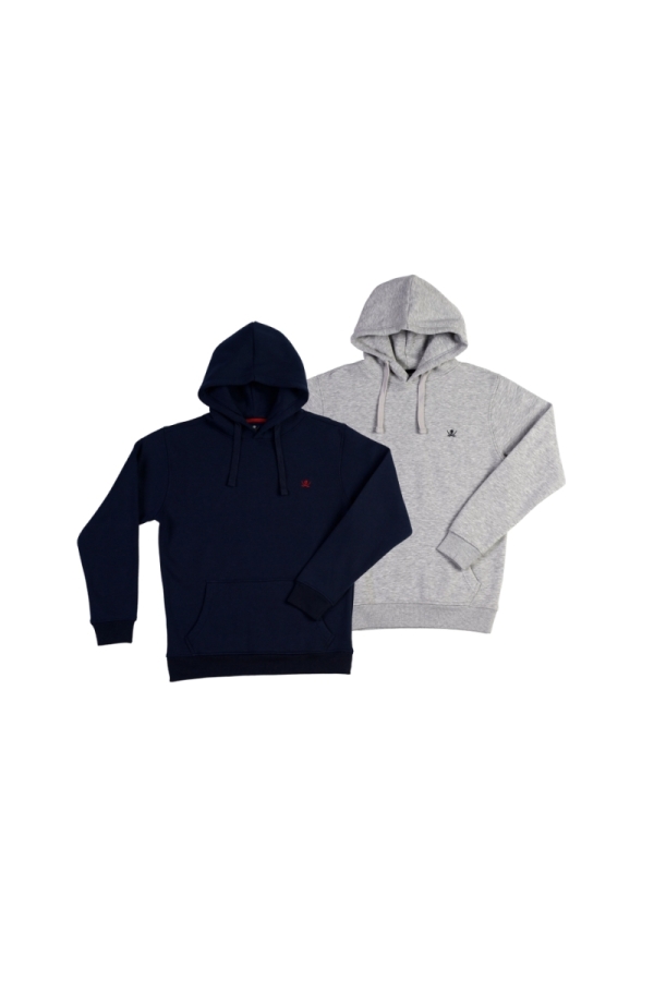 Pack De 2 Sudaderas Cangu  Hombre The Time Of Bocha QI1PK.SUD Marino-Gris