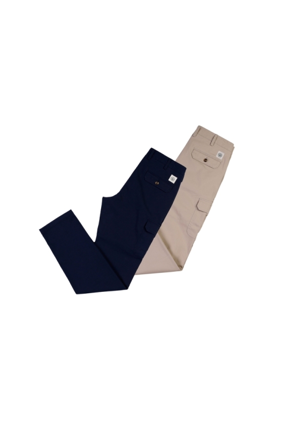 Pack De 2 Pantalones Hombre The Time Of Bocha QI1PK.PANT Marino-Beige