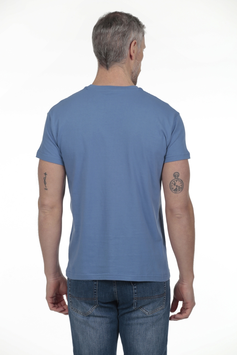 Camiseta Pirata Hombre The Time Of Bocha RV1C01 Azul.Jea 2