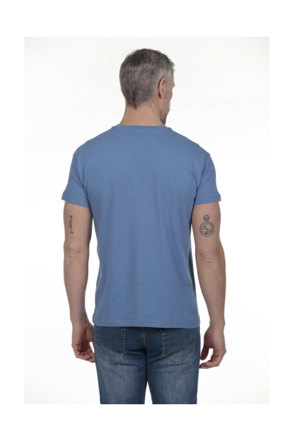 Camiseta Pirata Hombre The Time Of Bocha RV1C01 Azul.Jea