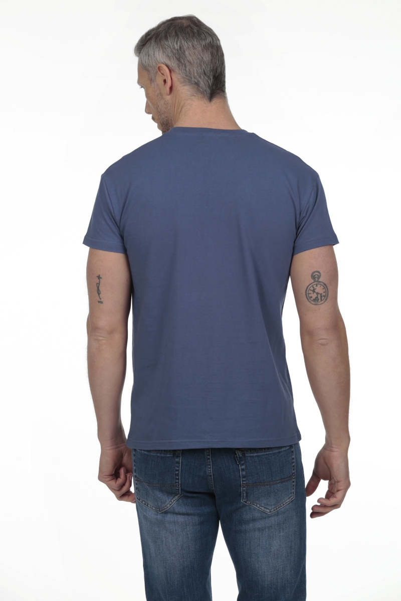 Camiseta Pirata Hombre The Time Of Bocha RV1C01 Denim 2