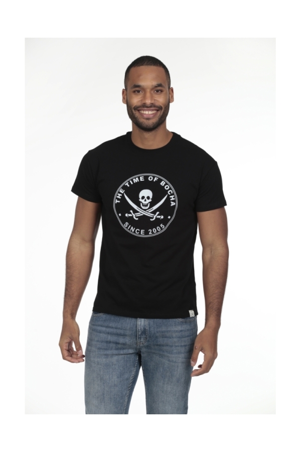 Camiseta Pirata Hombre The Time Of Bocha RV1C01 Negro