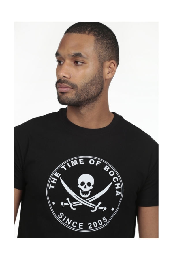 Camiseta Pirata Hombre The Time Of Bocha RV1C01 Negro