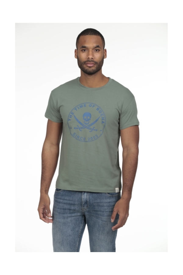 Camiseta Pirata Hombre The Time Of Bocha RV1C01 Verde