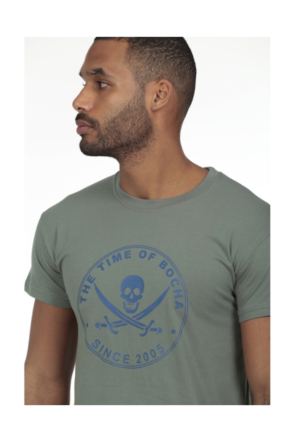 Camiseta Pirata Hombre The Time Of Bocha RV1C01 Verde