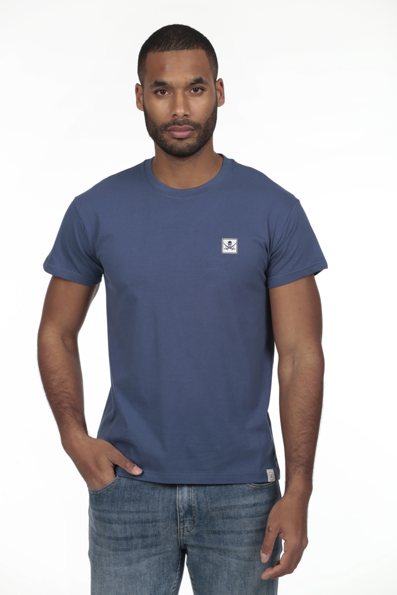Camiseta Patch Hombre The Time Of Bocha RV1C03 Denim