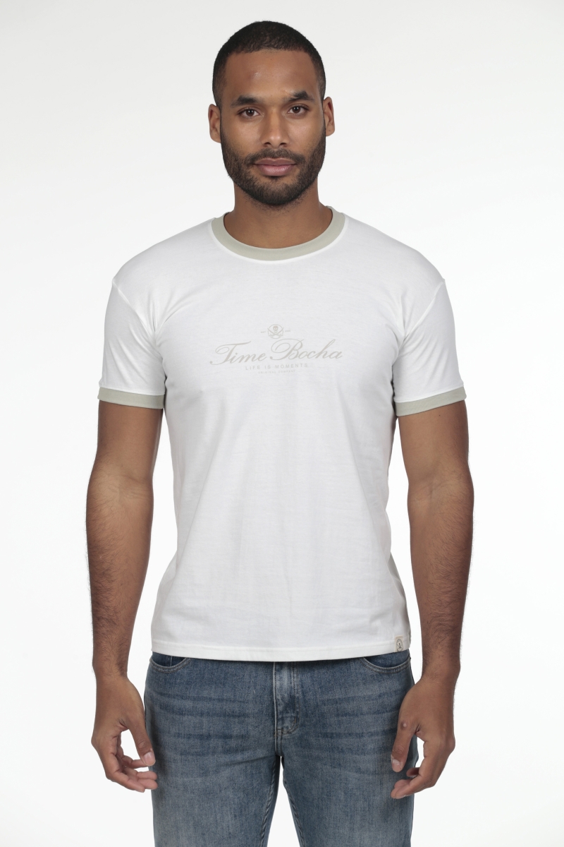 Camiseta Combi Hombre The Time Of Bocha RV1C04 Blanco