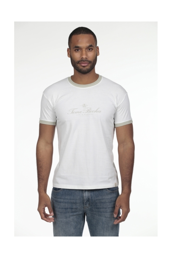 Camiseta Combi Hombre The Time Of Bocha RV1C04 Blanco