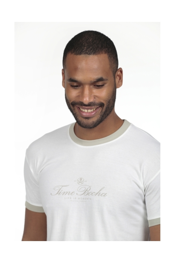 Camiseta Combi Hombre The Time Of Bocha RV1C04 Blanco