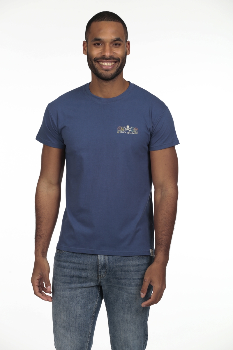 Camiseta Postal Hombre The Time Of Bocha RV1C06 Denim
