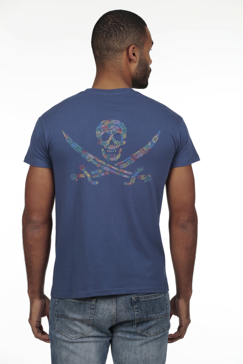Camiseta Postal Hombre The Time Of Bocha RV1C06 Denim 2