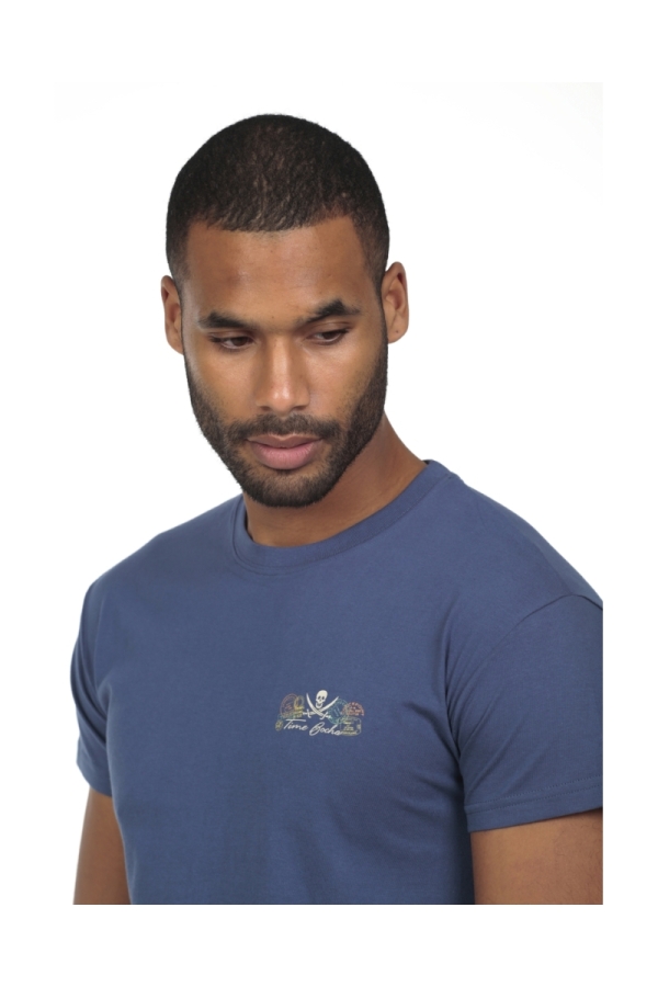 Camiseta Postal Hombre The Time Of Bocha RV1C06 Denim