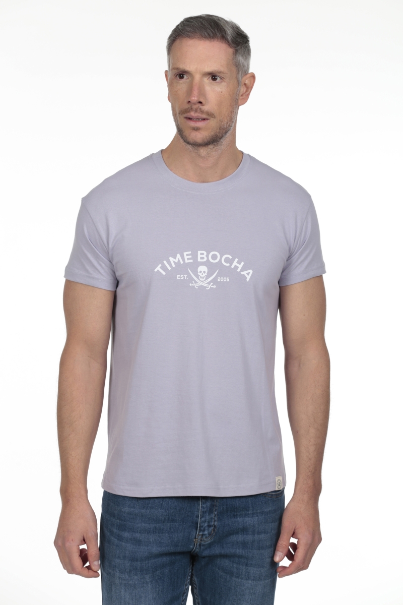 Camiseta 2006 Hombre The Time Of Bocha RV1C07 Malva