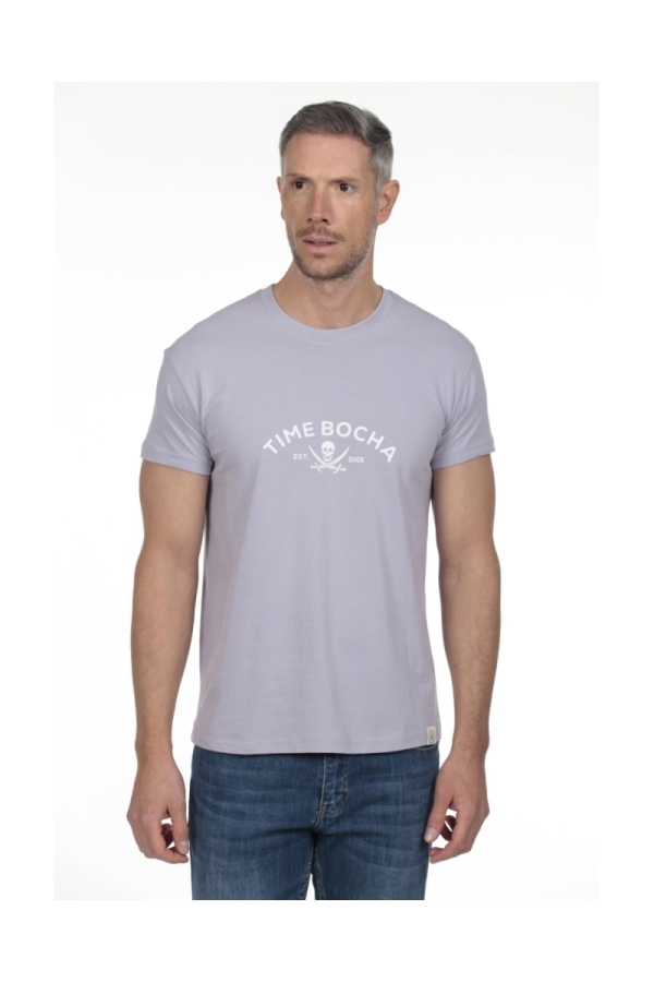 Camiseta 2006 Hombre The Time Of Bocha RV1C07 Malva