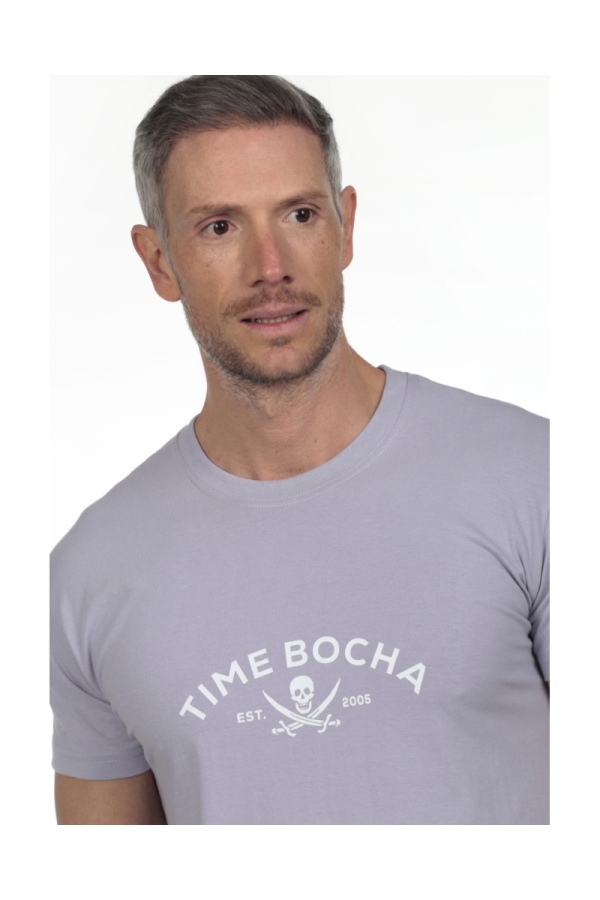 Camiseta 2006 Hombre The Time Of Bocha RV1C07 Malva