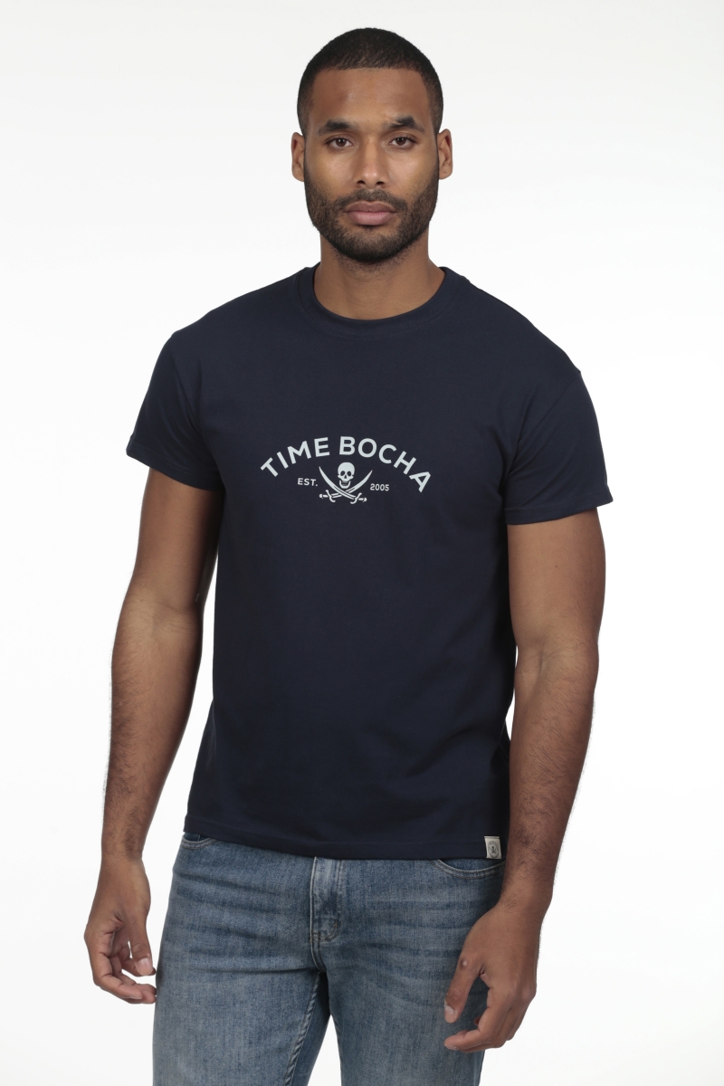 Camiseta 2006 Hombre The Time Of Bocha RV1C07 Marino