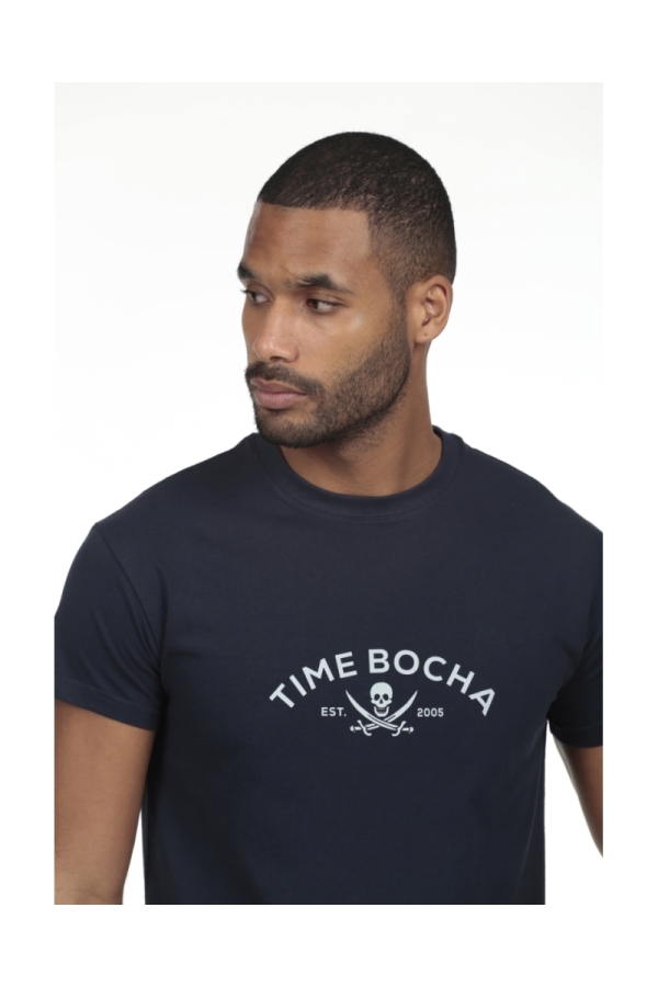 Camiseta 2006 Hombre The Time Of Bocha RV1C07 Marino
