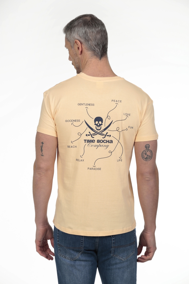 Camiseta Sensaciones Hombre The Time Of Bocha RV1C08 Apricot 2