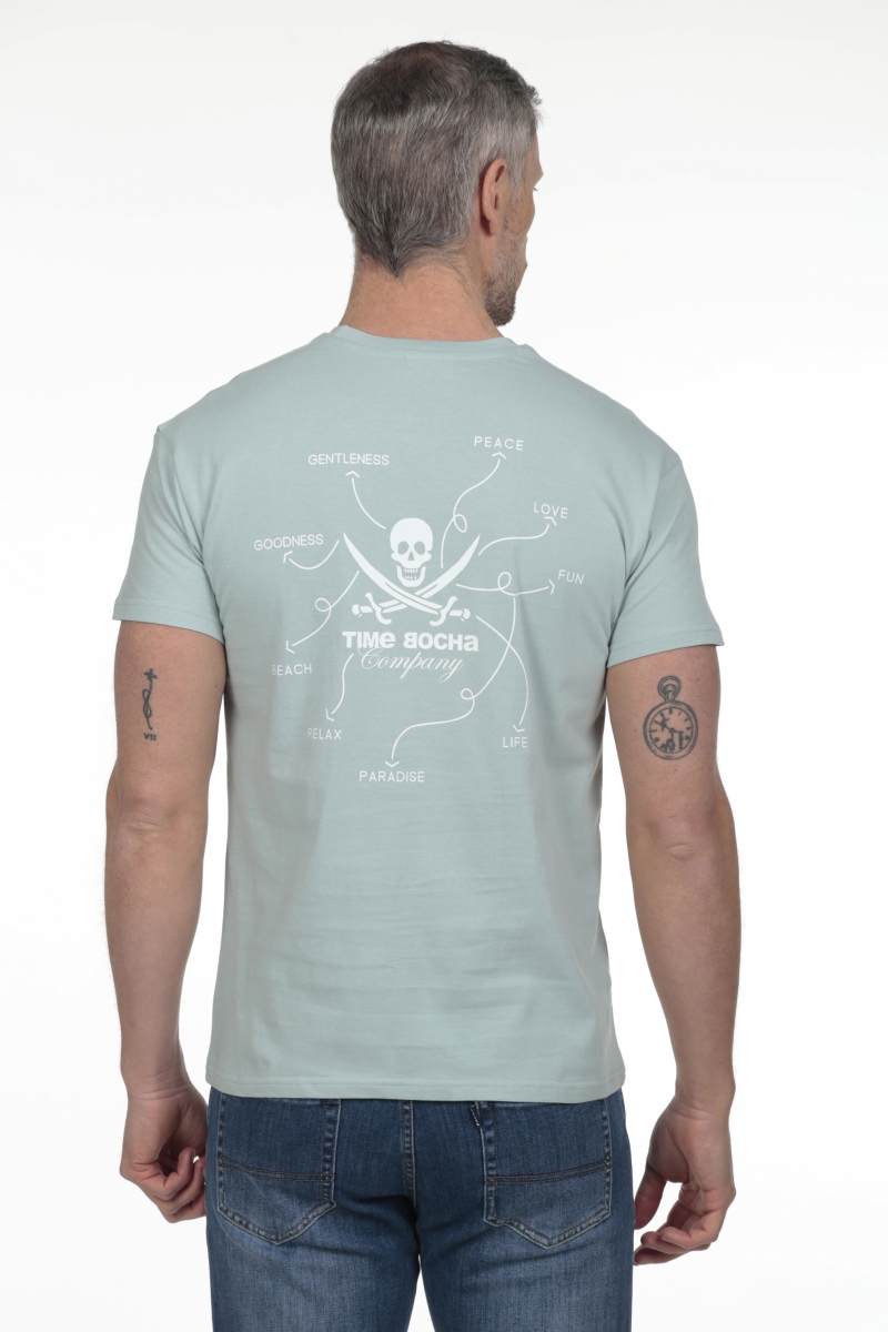 Camiseta Sensaciones Hombre The Time Of Bocha RV1C08 Aloe 2