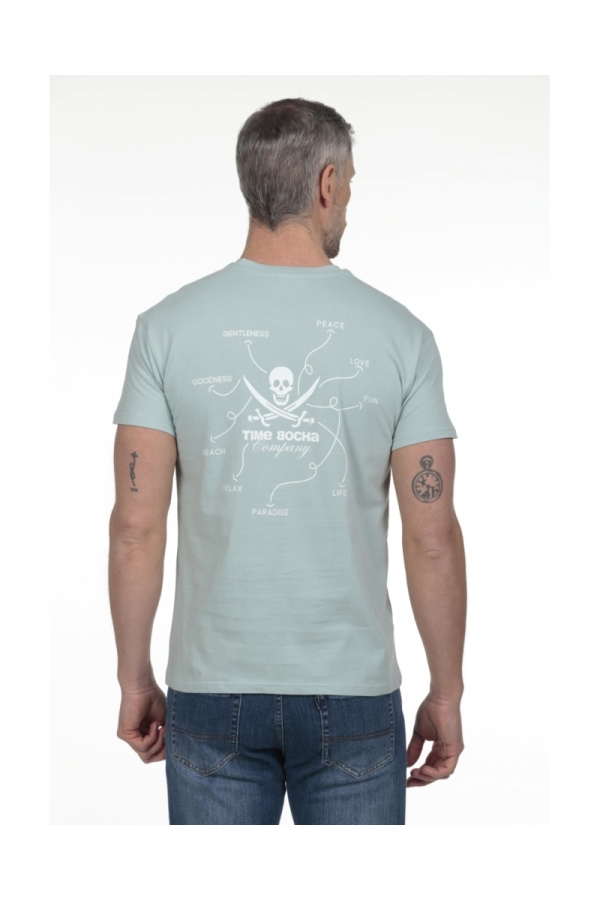 Camiseta Sensaciones Hombre The Time Of Bocha RV1C08 Aloe