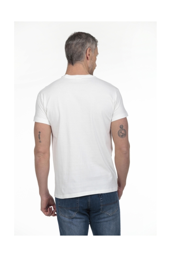 Camiseta Calavera Bico Hombre The Time Of Bocha RV1C09 Blanco