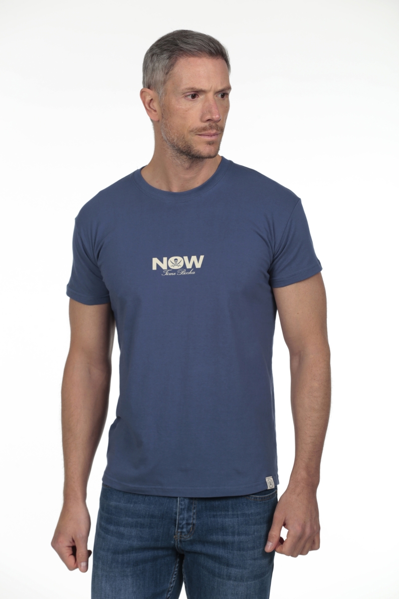 Camiseta Now Hombre The Time Of Bocha RV1C10 Denim
