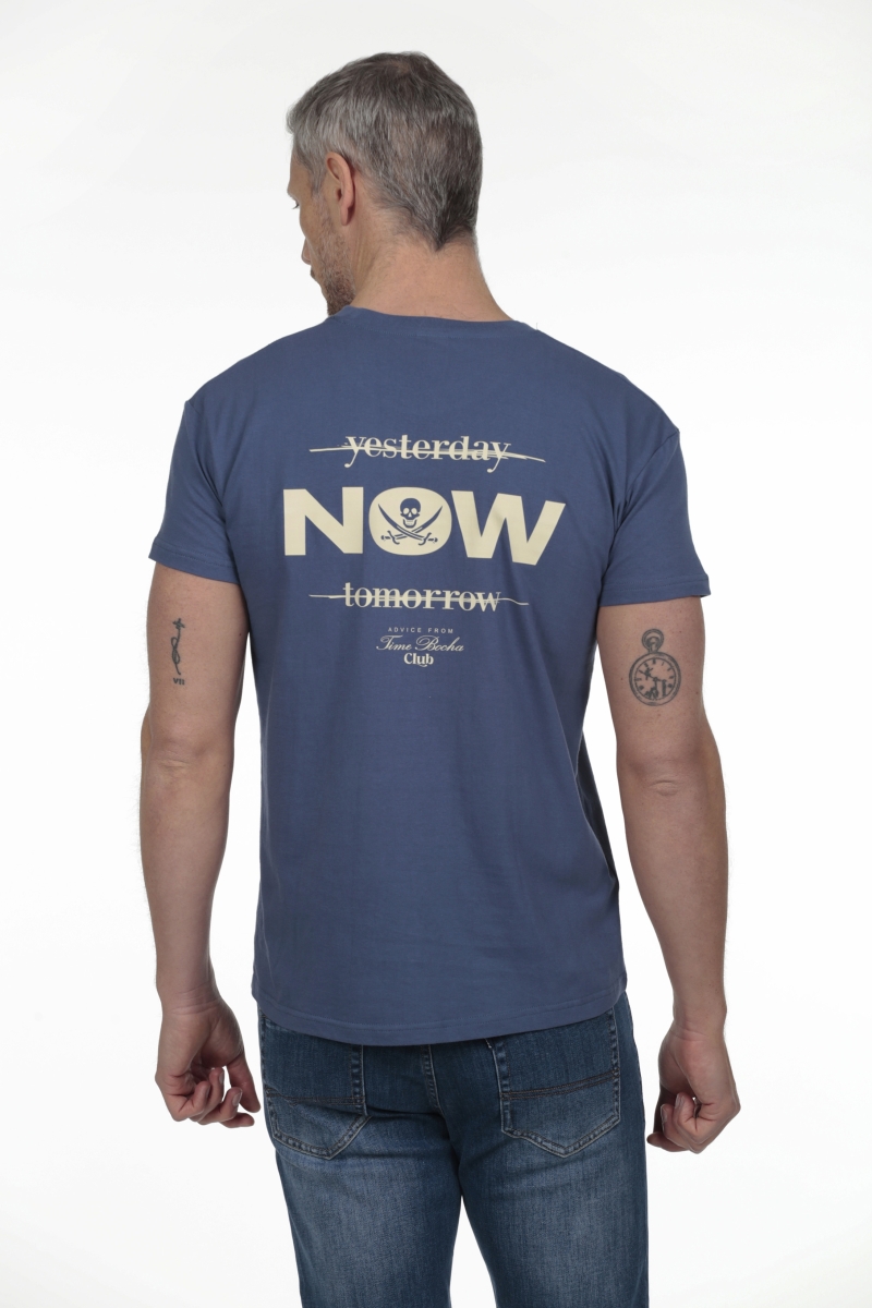 Camiseta Now Hombre The Time Of Bocha RV1C10 Denim 2