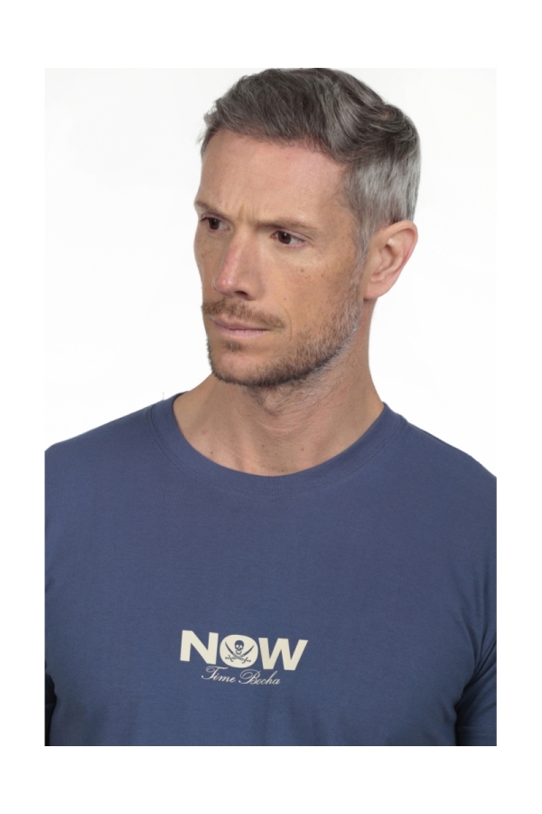 Camiseta Now Hombre The Time Of Bocha RV1C10 Denim