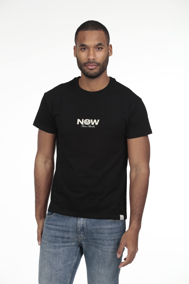 Camiseta Now Hombre The Time Of Bocha RV1C10 Negro