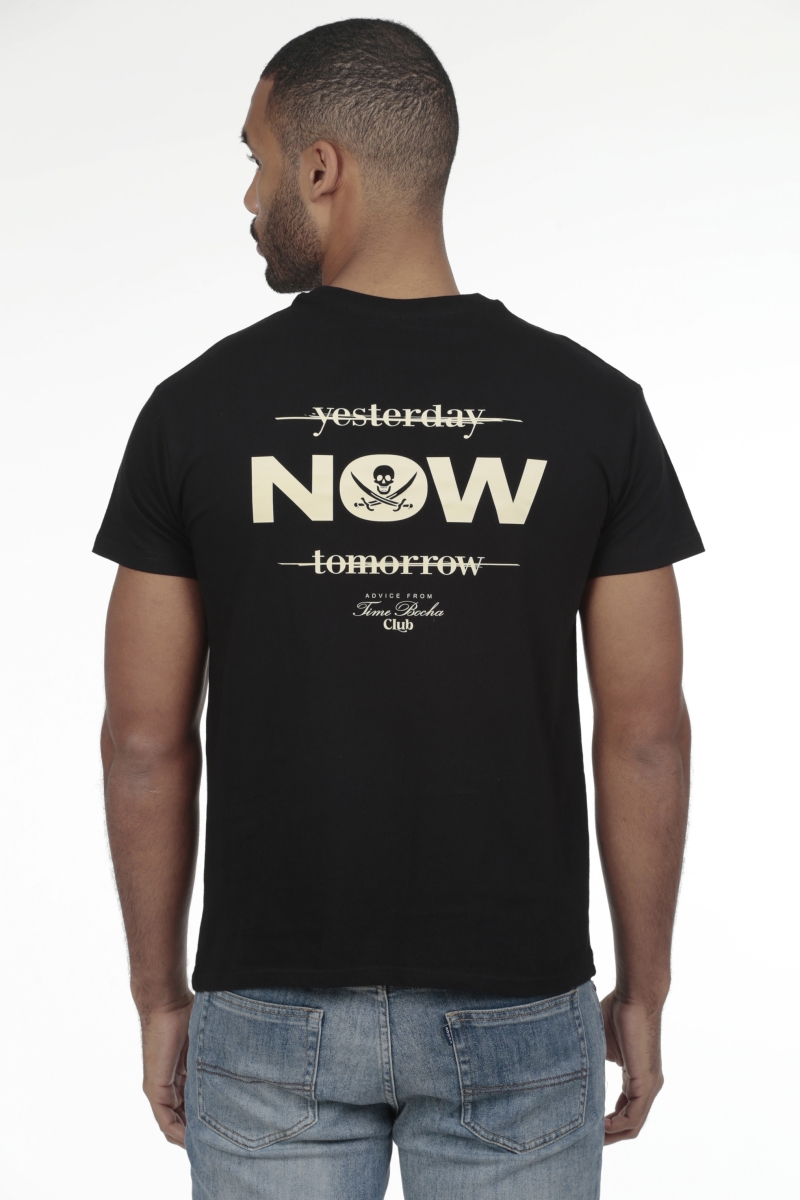 Camiseta Now Hombre The Time Of Bocha RV1C10 Negro 2