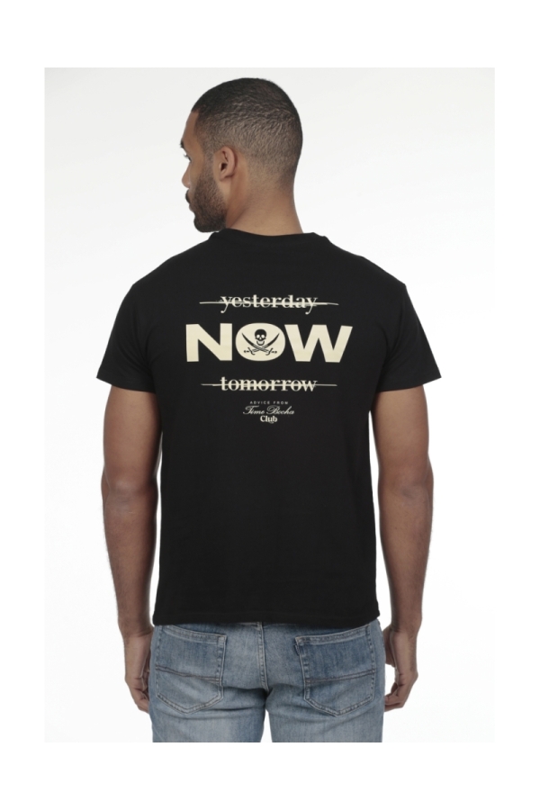 Camiseta Now Hombre The Time Of Bocha RV1C10 Negro