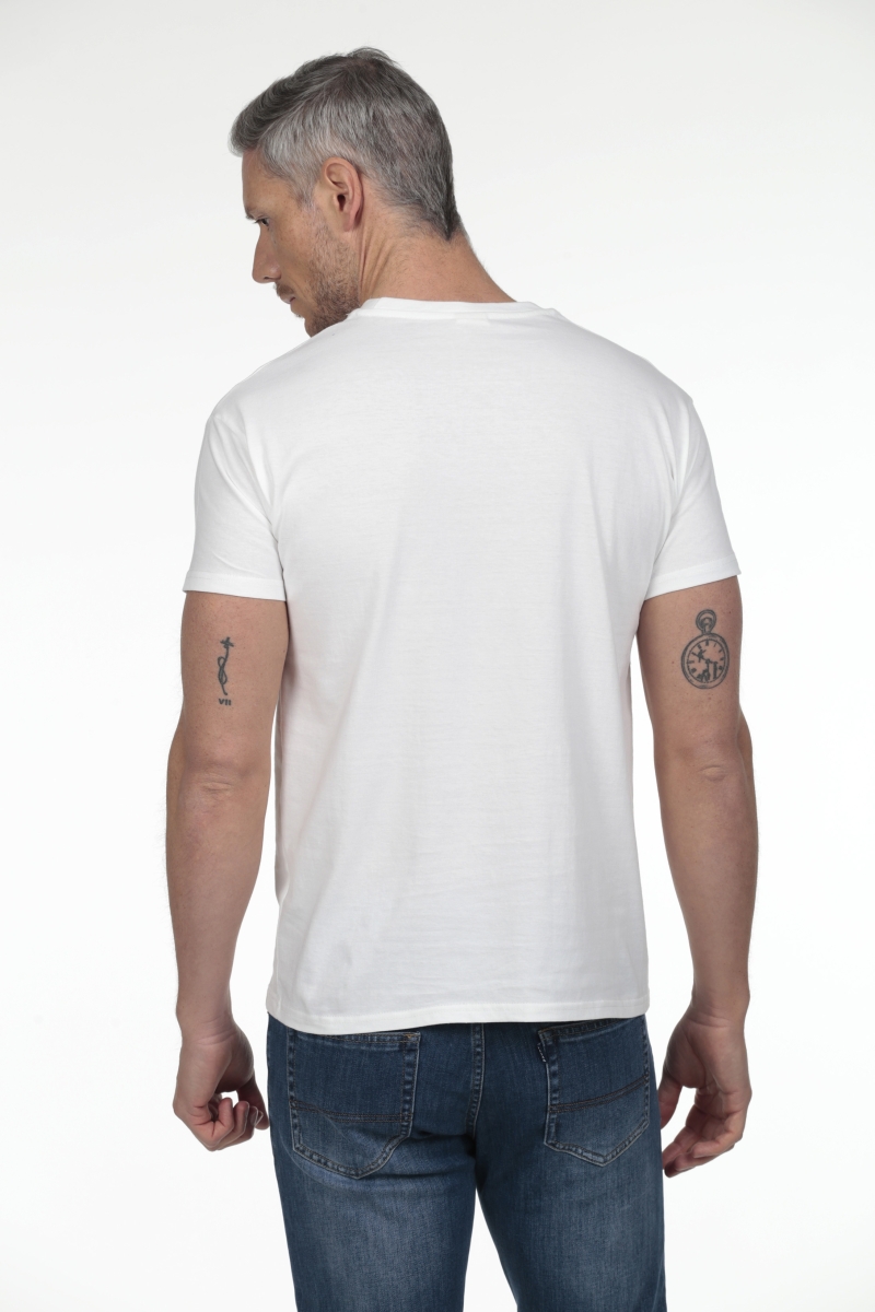 Camiseta Time Bocha Hombre The Time Of Bocha RV1C11 Blanco 2