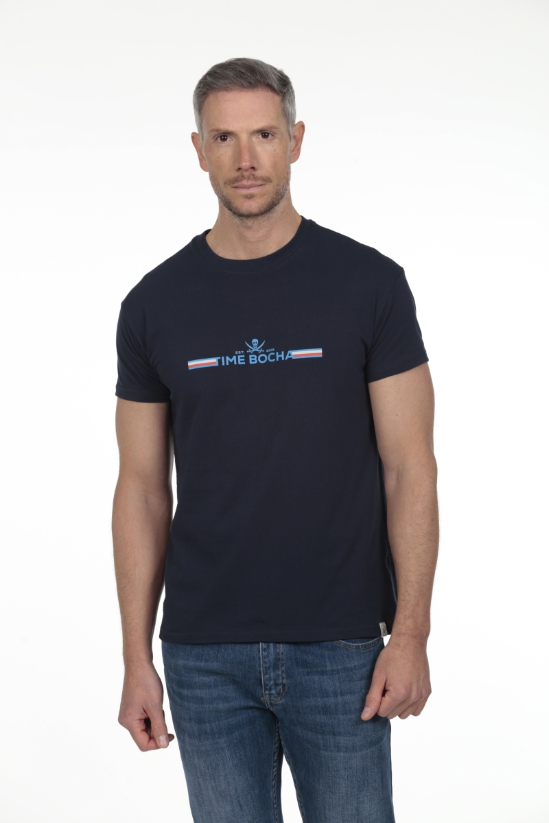 Camiseta Time Bocha Hombre The Time Of Bocha RV1C11 Marino