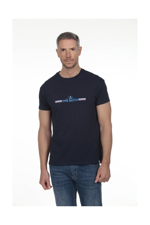 Camiseta Time Bocha Hombre The Time Of Bocha RV1C11 Marino
