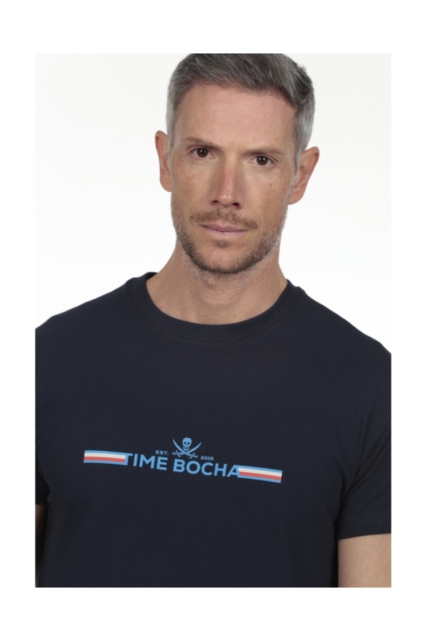 Camiseta Time Bocha Hombre The Time Of Bocha RV1C11 Marino