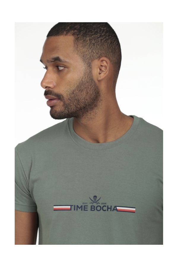 Camiseta Time Bocha Hombre The Time Of Bocha RV1C11 Verde