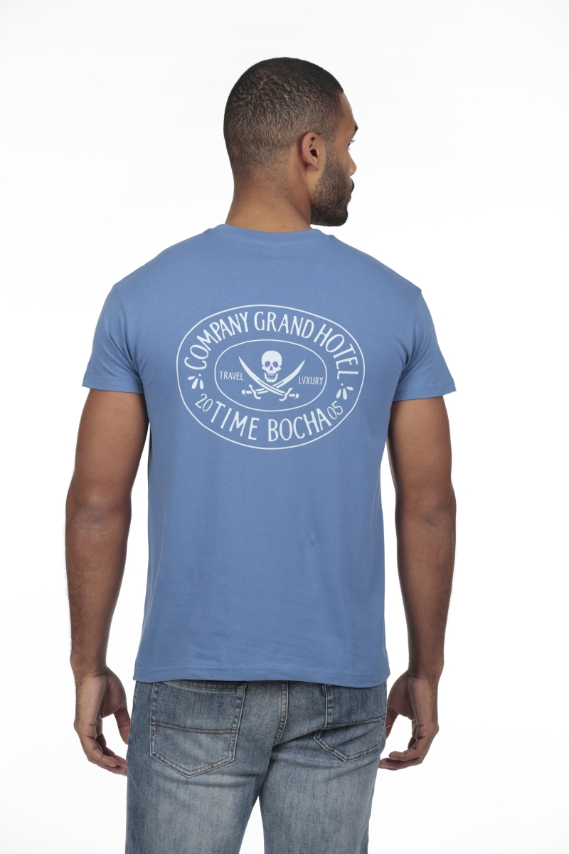 Camiseta Gran Hotel Hombre The Time Of Bocha RV1C12 Azul.Jea 2