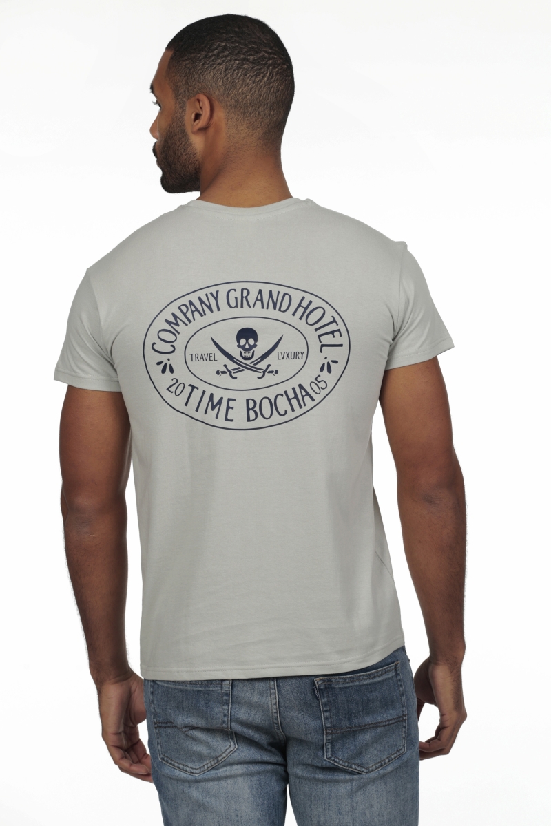 Camiseta Gran Hotel Hombre The Time Of Bocha RV1C12 Gris 2