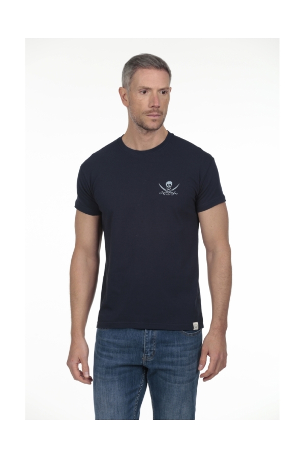Camiseta Bordado Hombre The Time Of Bocha RV1C14 Marino