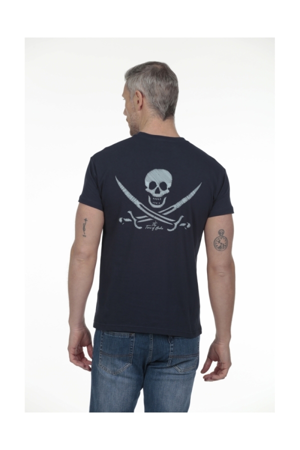 Camiseta Bordado Hombre The Time Of Bocha RV1C14 Marino