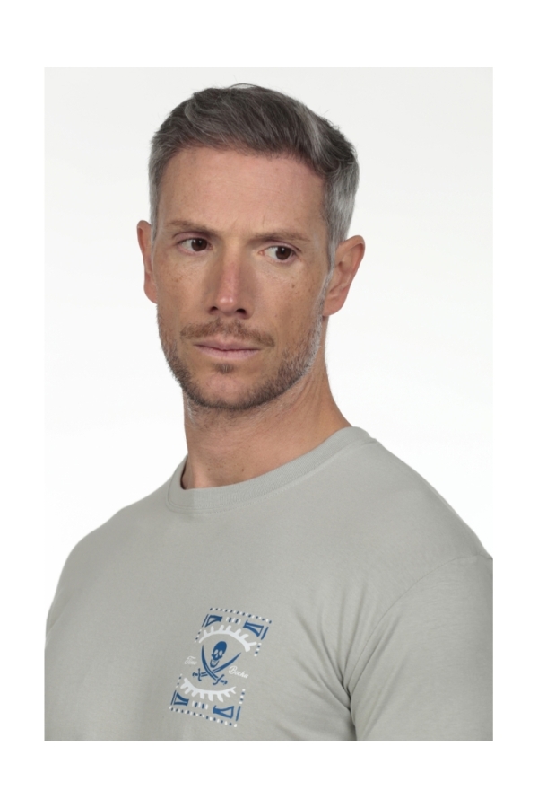 Camiseta Etnica Hombre The Time Of Bocha RV1C16 Gris