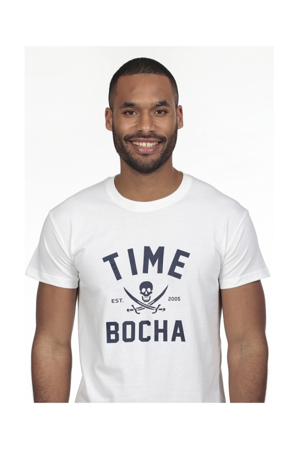 Camiseta Caravela Hombre The Time Of Bocha RV1C17 Blanco