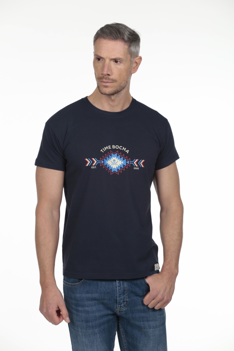 Camiseta Trival Hombre The Time Of Bocha RV1C18 Marino