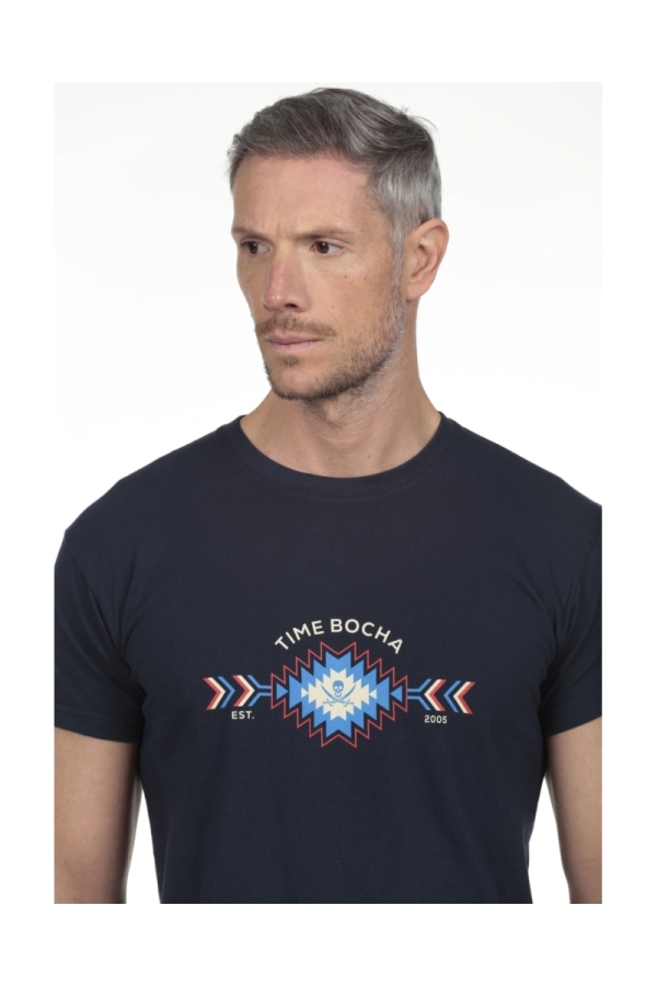 Camiseta Trival Hombre The Time Of Bocha RV1C18 Marino